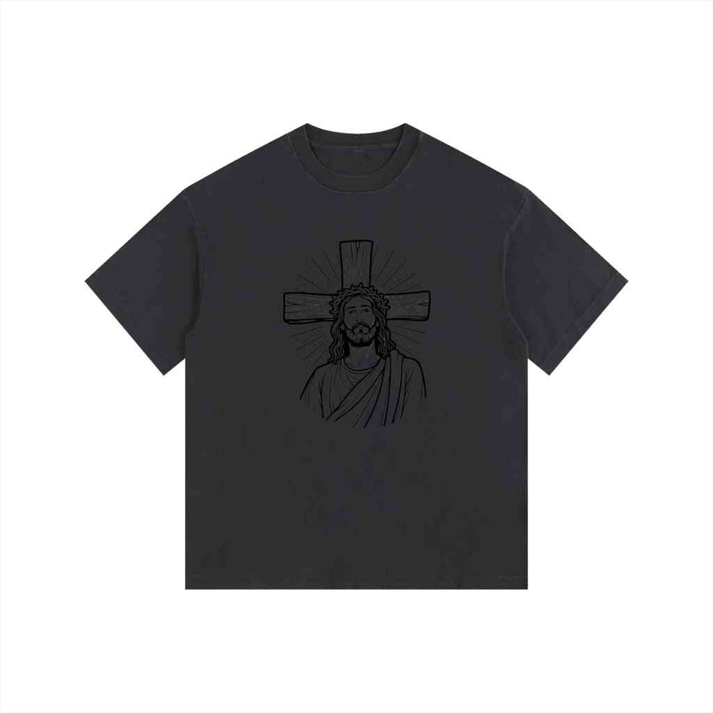 Vintage Washed Oversized Cotton T-Shirt